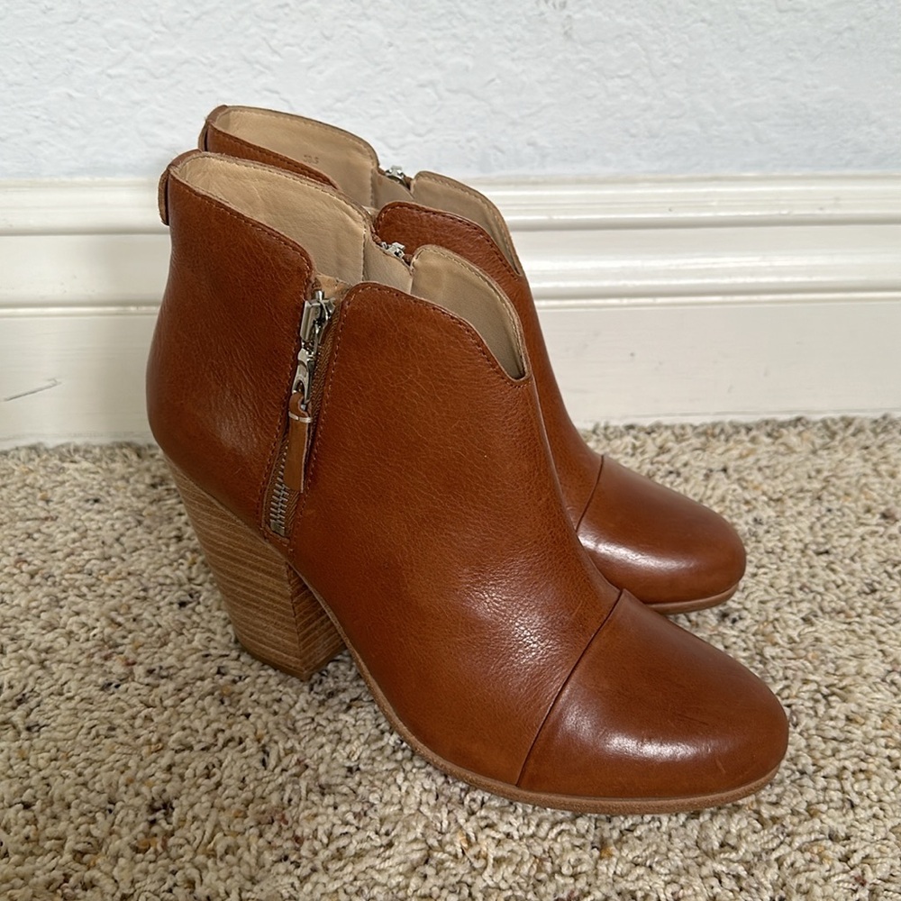 Rag & Bone Women’s Size 8.5 38.5 Margot Tan Leather Ankle Boot New in Box